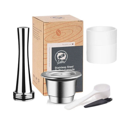 Reusable Nespresso Coffee Capsules – Stainless Steel Refillable Pods & Professional Eco-Friendly Coffeeware