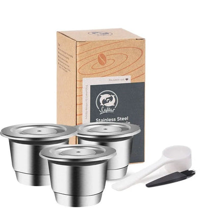 Reusable Nespresso Coffee Capsules – Stainless Steel Refillable Pods & Professional Eco-Friendly Coffeeware