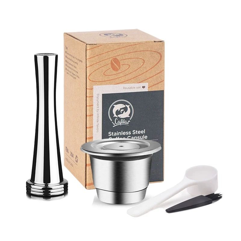 Reusable Nespresso Coffee Capsules – Stainless Steel Refillable Pods & Professional Eco-Friendly Coffeeware