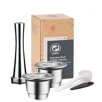 Reusable Nespresso Coffee Capsules – Stainless Steel Refillable Pods & Professional Eco-Friendly Coffeeware