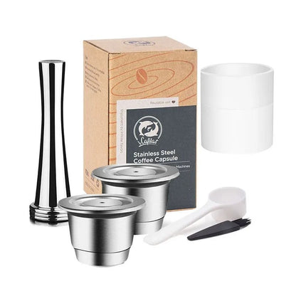 Reusable Nespresso Coffee Capsules – Stainless Steel Refillable Pods & Professional Eco-Friendly Coffeeware