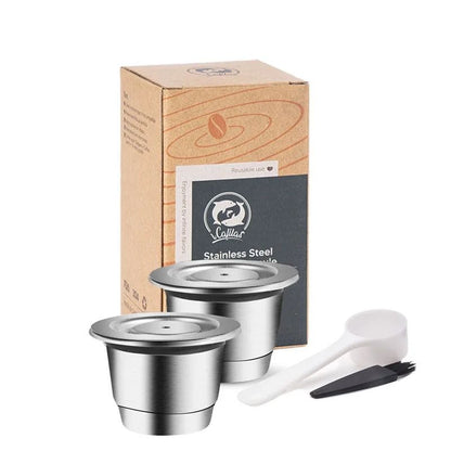 Reusable Nespresso Coffee Capsules – Stainless Steel Refillable Pods & Professional Eco-Friendly Coffeeware