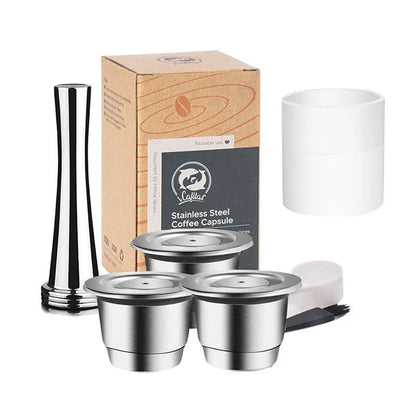 Reusable Nespresso Coffee Capsules – Stainless Steel Refillable Pods & Professional Eco-Friendly Coffeeware