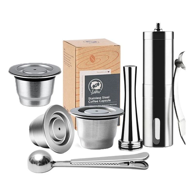 Reusable Nespresso Coffee Capsules – Stainless Steel Refillable Pods & Professional Eco-Friendly Coffeeware