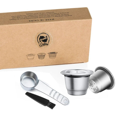 Reusable Nespresso Coffee Capsules – Stainless Steel Refillable Pods & Professional Eco-Friendly Coffeeware