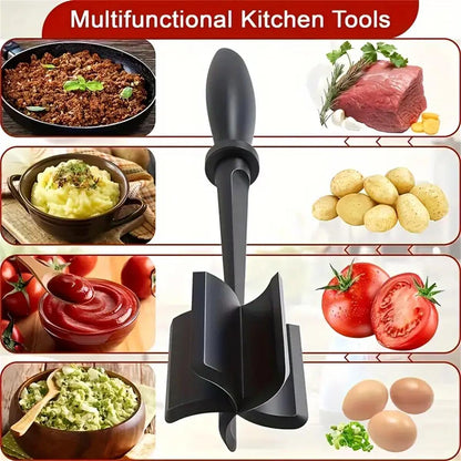 Meat Chopper & Shredder – Heat-Resistant Hamburger Meat Smasher for Ground Beef & More