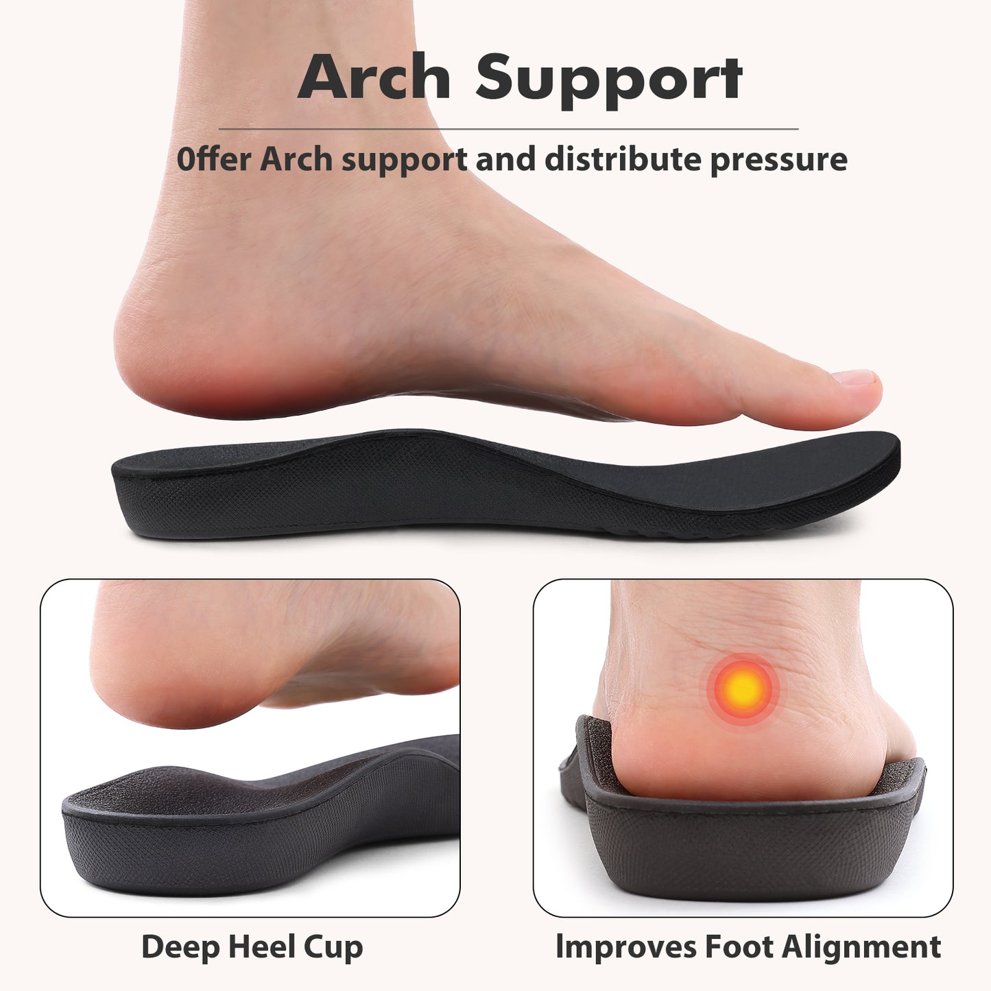 Orthopedic Slippers for Women, Arch Support Slippers for Plantar Fasciitis Relief, Cozy Home Slides
