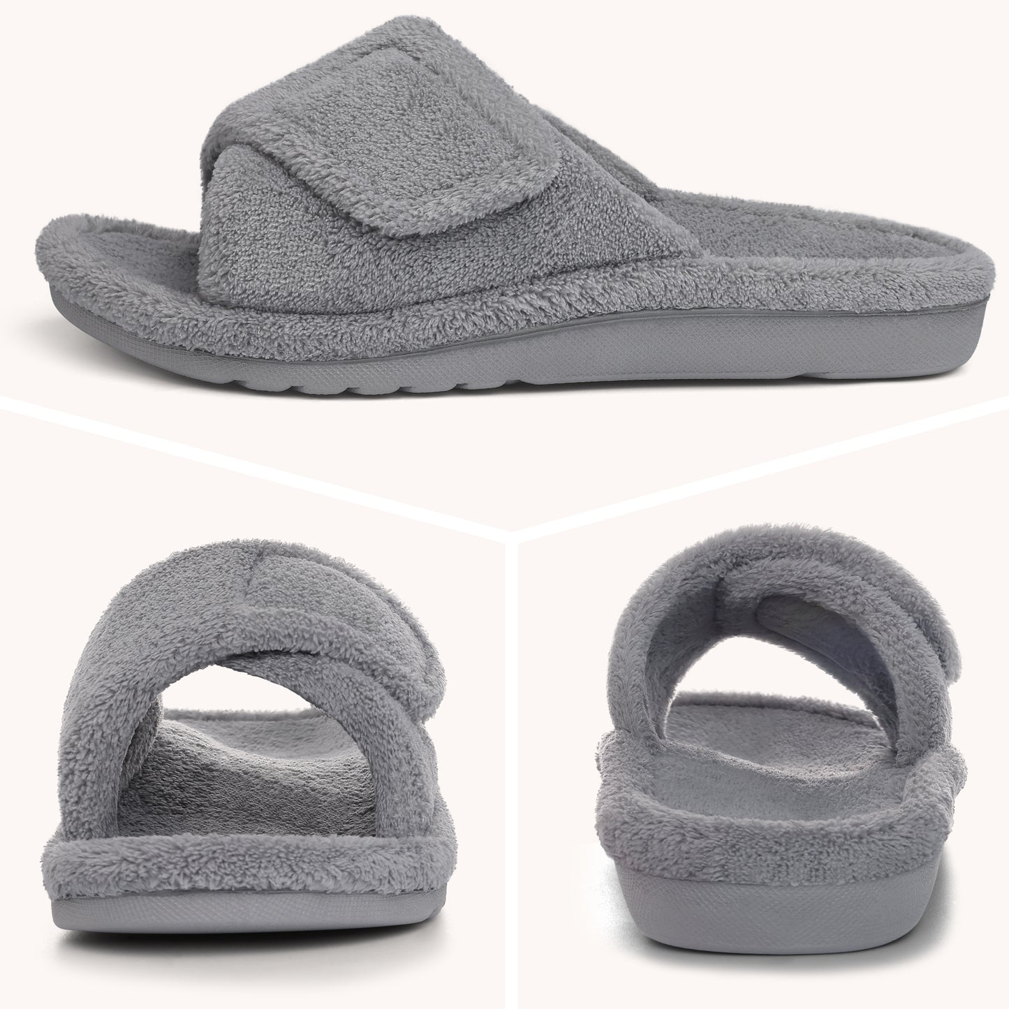 Orthopedic Slippers for Women, Arch Support Slippers for Plantar Fasciitis Relief, Cozy Home Slides