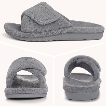 Orthopedic Slippers for Women, Arch Support Slippers for Plantar Fasciitis Relief, Cozy Home Slides
