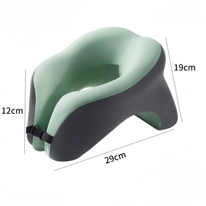 Ergonomic U-shaped Travel Pillow Memory Foam Airplane Neck Pillow for Office Nap