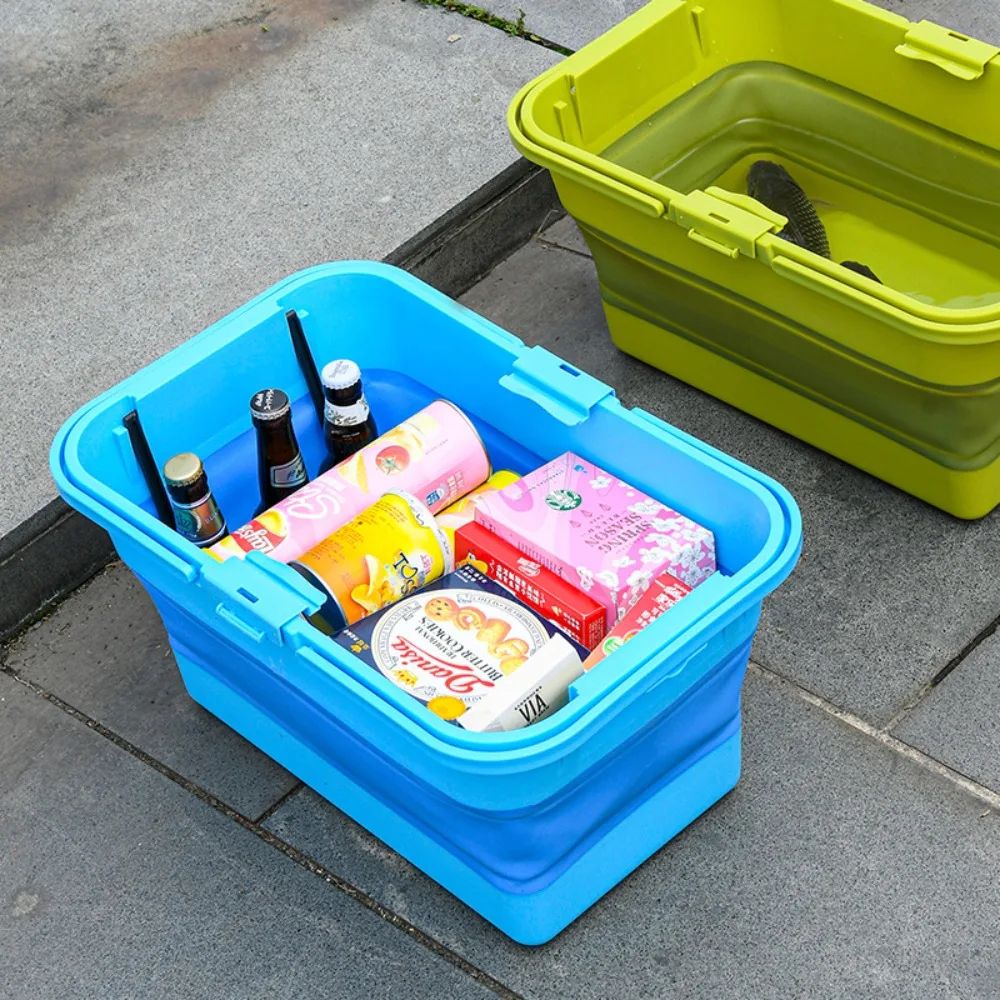 AquaFold Collapsible Fishing Bucket – Large Capacity Folding Water Basin for Car Wash & Outdoor Use