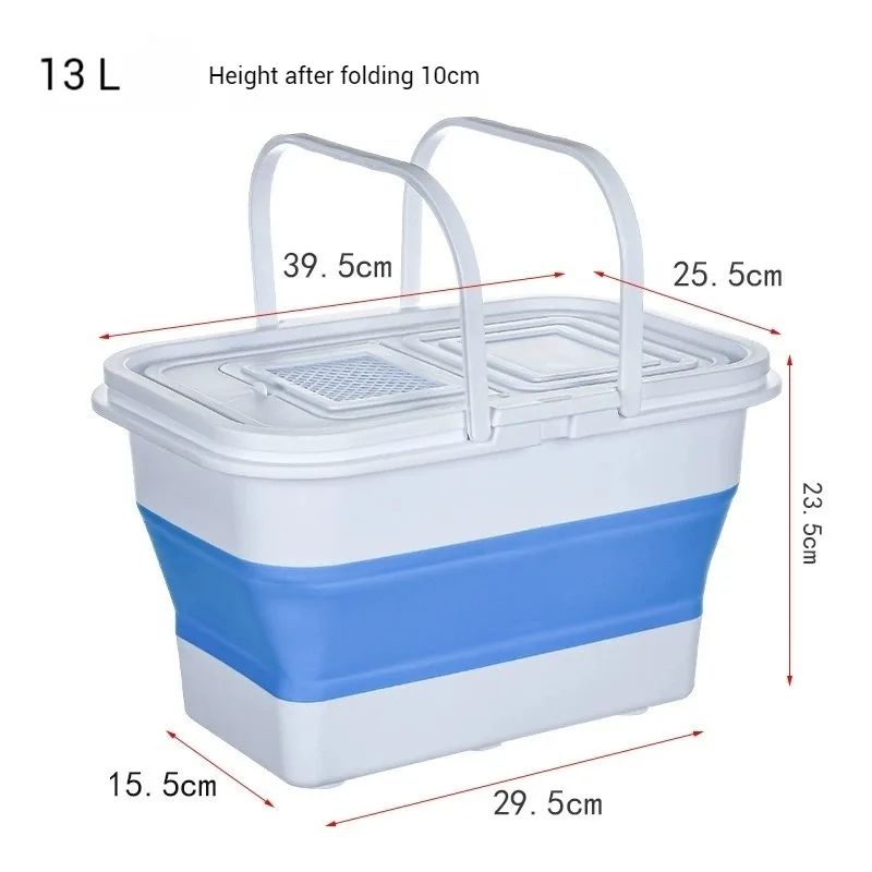 AquaFold Collapsible Fishing Bucket – Large Capacity Folding Water Basin for Car Wash & Outdoor Use
