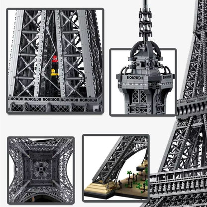 1.5M Eiffel Tower Architecture Building Block Set 10001 PCS Paris Landmark Model