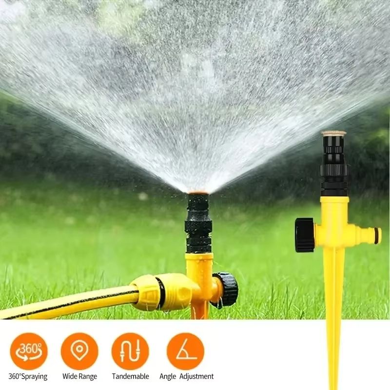 360° Automatic Rotating Garden Sprinkler – Lawn Irrigation Sprinkler & Garden Watering System