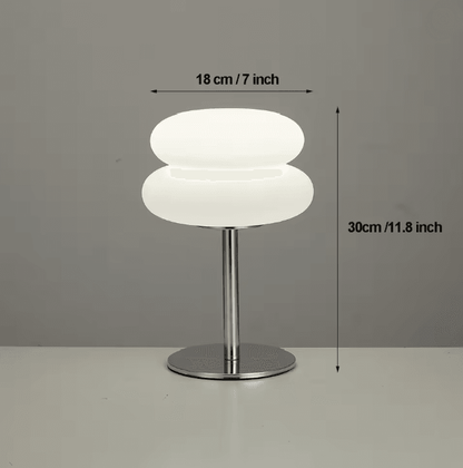 Creamy Style Bedside Table Lamp USB Plug Tri Color Dimming
