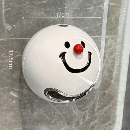 Creative Smiling Face Wall Mounted Toilet Paper Holder Waterproof No Drill Bathroom Tissue Box