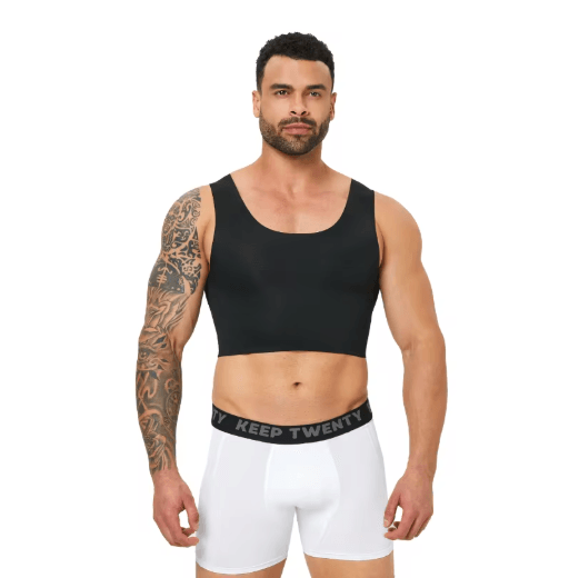 Mens Seamless Compression Shapewear Vest Slim Fit Breathable Body Shaper Tank