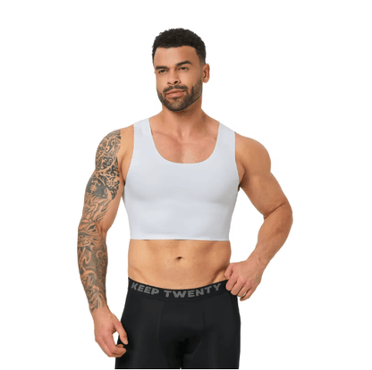 Mens Seamless Compression Shapewear Vest Slim Fit Breathable Body Shaper Tank