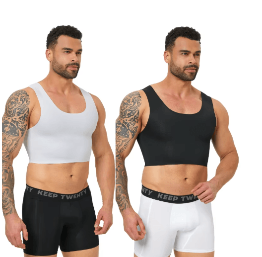 Mens Seamless Compression Shapewear Vest Slim Fit Breathable Body Shaper Tank