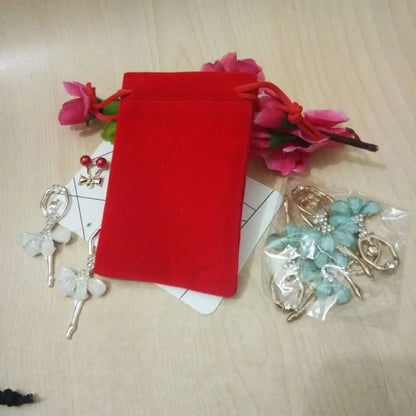 Drawstring Velvet Jewelry Bags – High-Performance Necklace Packaging & Luxury Gift Pouches (100pcs/lot)