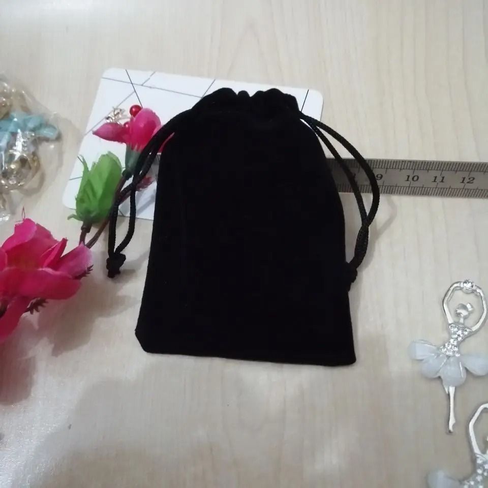 Drawstring Velvet Jewelry Bags – High-Performance Necklace Packaging & Luxury Gift Pouches (100pcs/lot)