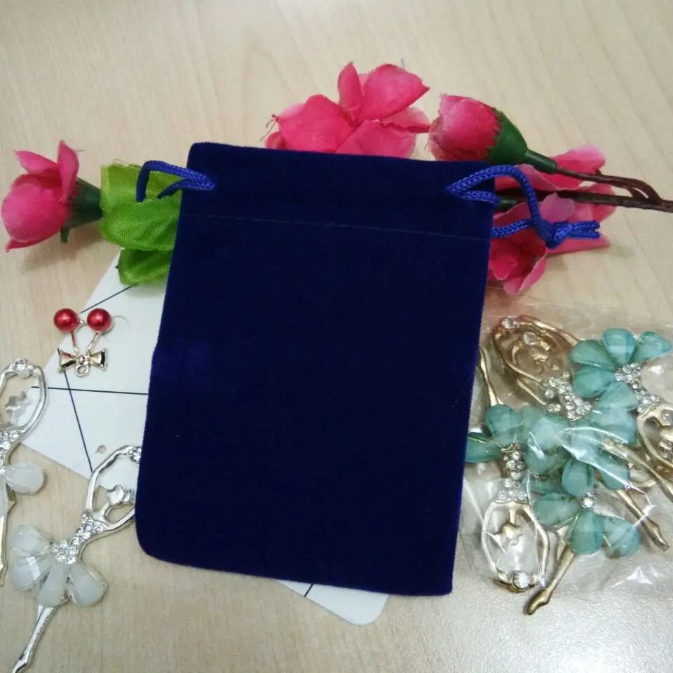 Drawstring Velvet Jewelry Bags – High-Performance Necklace Packaging & Luxury Gift Pouches (100pcs/lot)