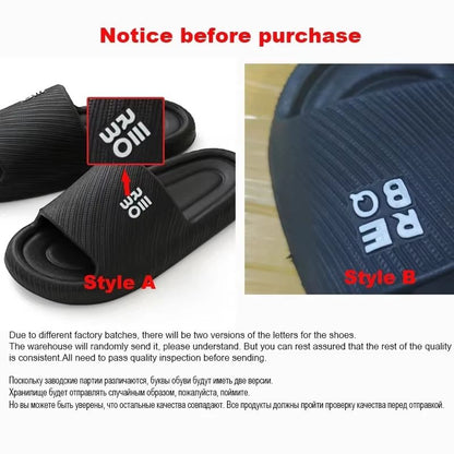 WaveLite Men's Summer Fashion Slippers Comfortable Flat Sandals Non-Slip Indoor Outdoor Slides