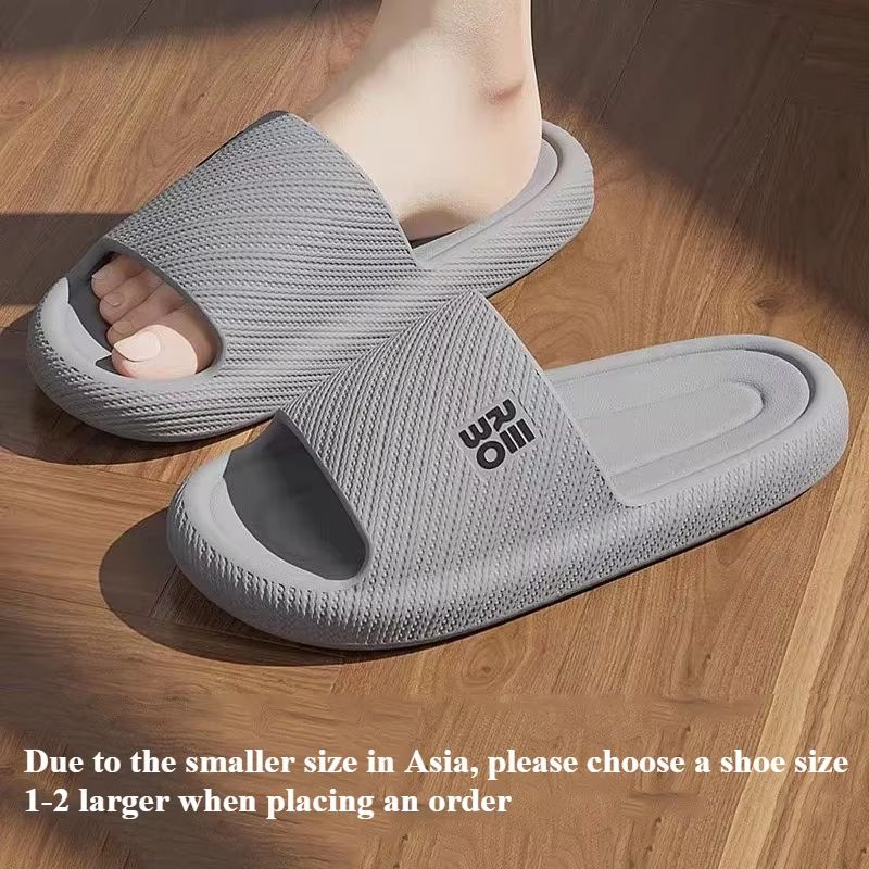 WaveLite Men's Summer Fashion Slippers Comfortable Flat Sandals Non-Slip Indoor Outdoor Slides
