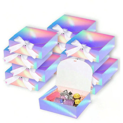 Elegant Butterfly Ribbon Gift Boxes – High-Performance Cosmetic & Jewelry Packaging with Gold/Silver Edging (10pcs)