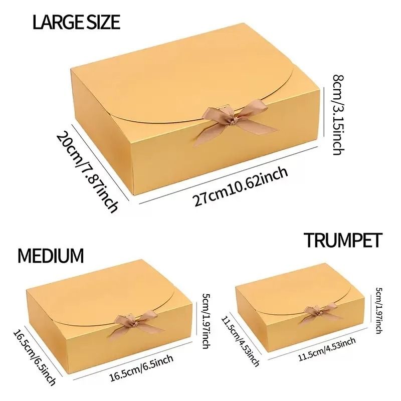 Elegant Butterfly Ribbon Gift Boxes – High-Performance Cosmetic & Jewelry Packaging with Gold/Silver Edging (10pcs)