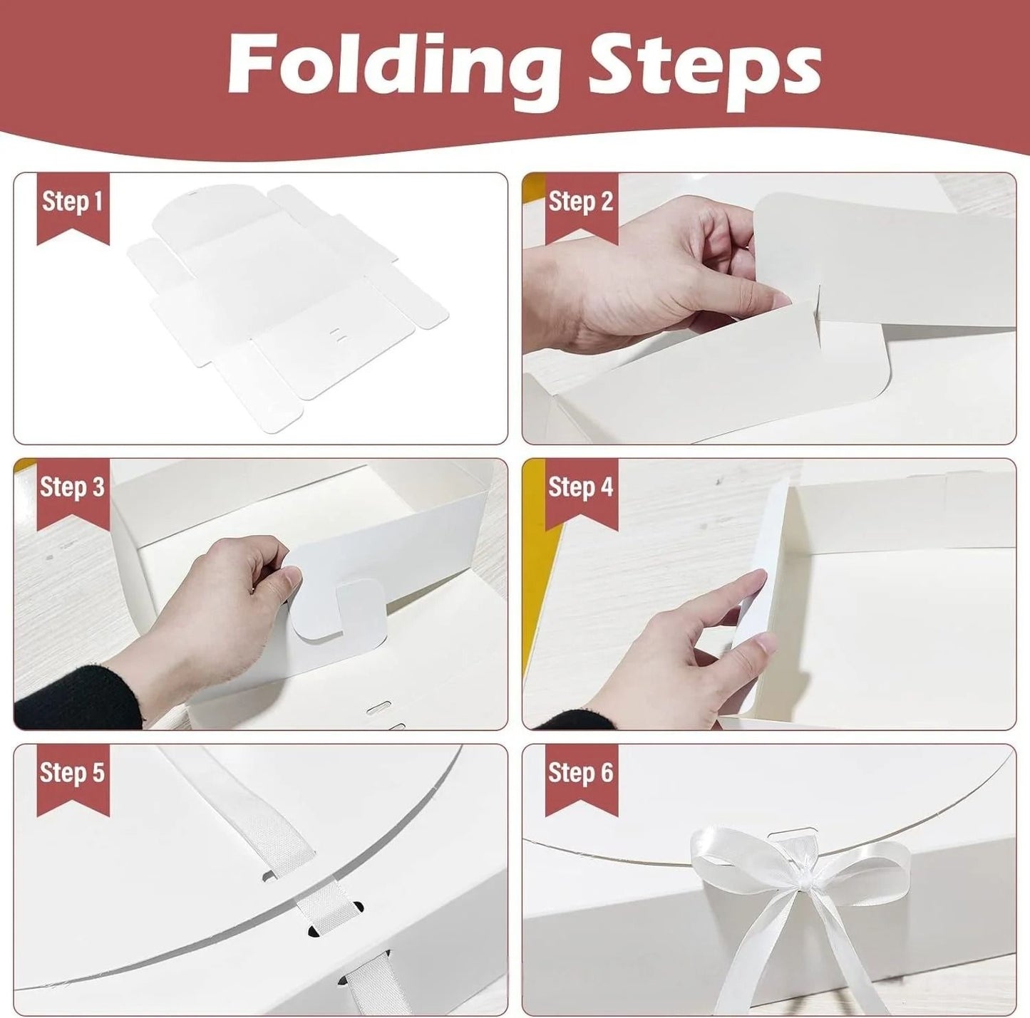 Elegant Butterfly Ribbon Gift Boxes – High-Performance Cosmetic & Jewelry Packaging with Gold/Silver Edging (10pcs)