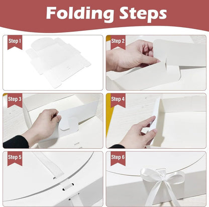 Elegant Butterfly Ribbon Gift Boxes – High-Performance Cosmetic & Jewelry Packaging with Gold/Silver Edging (10pcs)