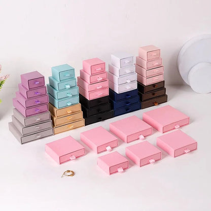 Paper Jewelry Gift Box Set – High-Performance Organizer & Packaging for Rings, Earrings & Wedding Favors (10pcs)