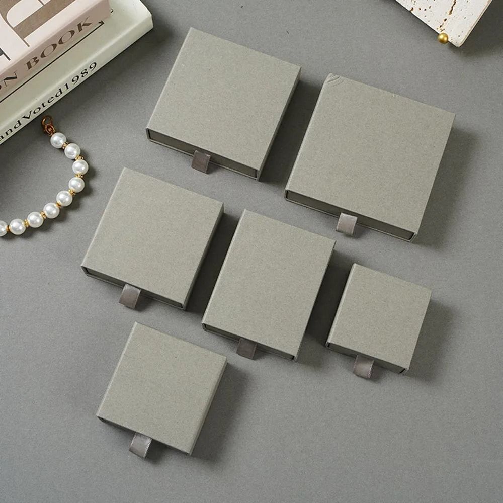 Paper Jewelry Gift Box Set – High-Performance Organizer & Packaging for Rings, Earrings & Wedding Favors (10pcs)