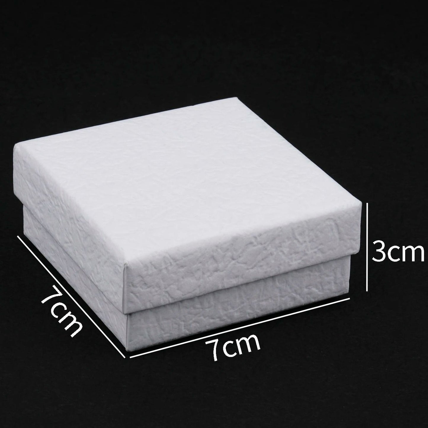 Square Jewelry Organizer Box – High-Performance White Kraft Paper Display & Gift Boxes for Engagement Rings & Accessorie