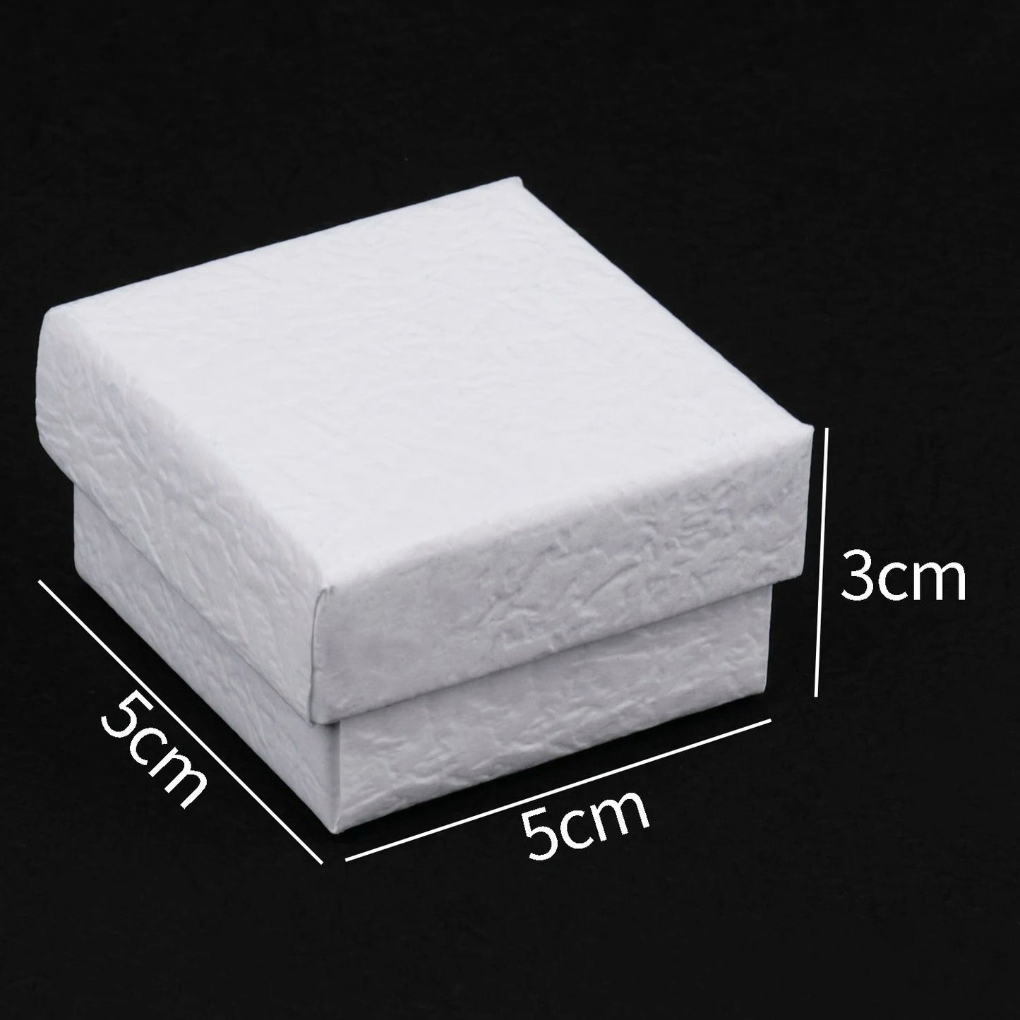 Square Jewelry Organizer Box – High-Performance White Kraft Paper Display & Gift Boxes for Engagement Rings & Accessorie