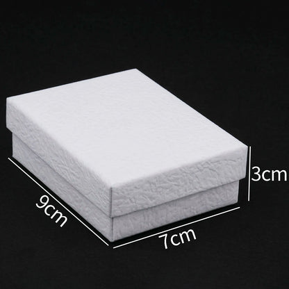 Square Jewelry Organizer Box – High-Performance White Kraft Paper Display & Gift Boxes for Engagement Rings & Accessorie