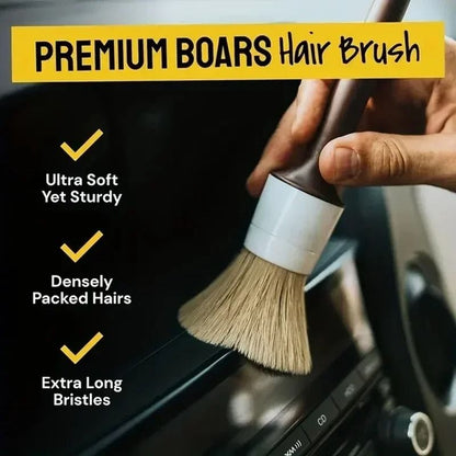 3 PCS Auto Detailing Brush Set – High-Performance Bristle Tools for Car Interior & Exterior Cleaning