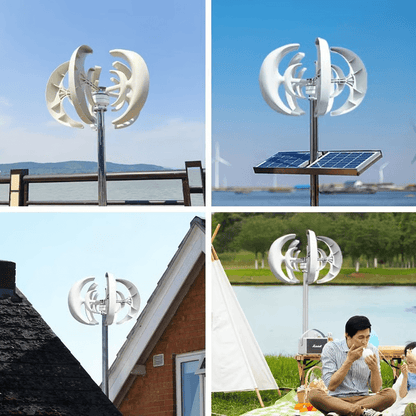 Vertical Wind Turbine Generator with MPPT Controller for Home and Farm Energy