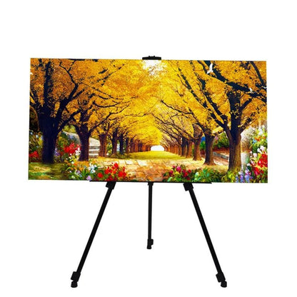 Aluminum Alloy Sketch Easel – Heavy-Duty Adjustable Tripod Stand with Horizontal Support & Travel Bag