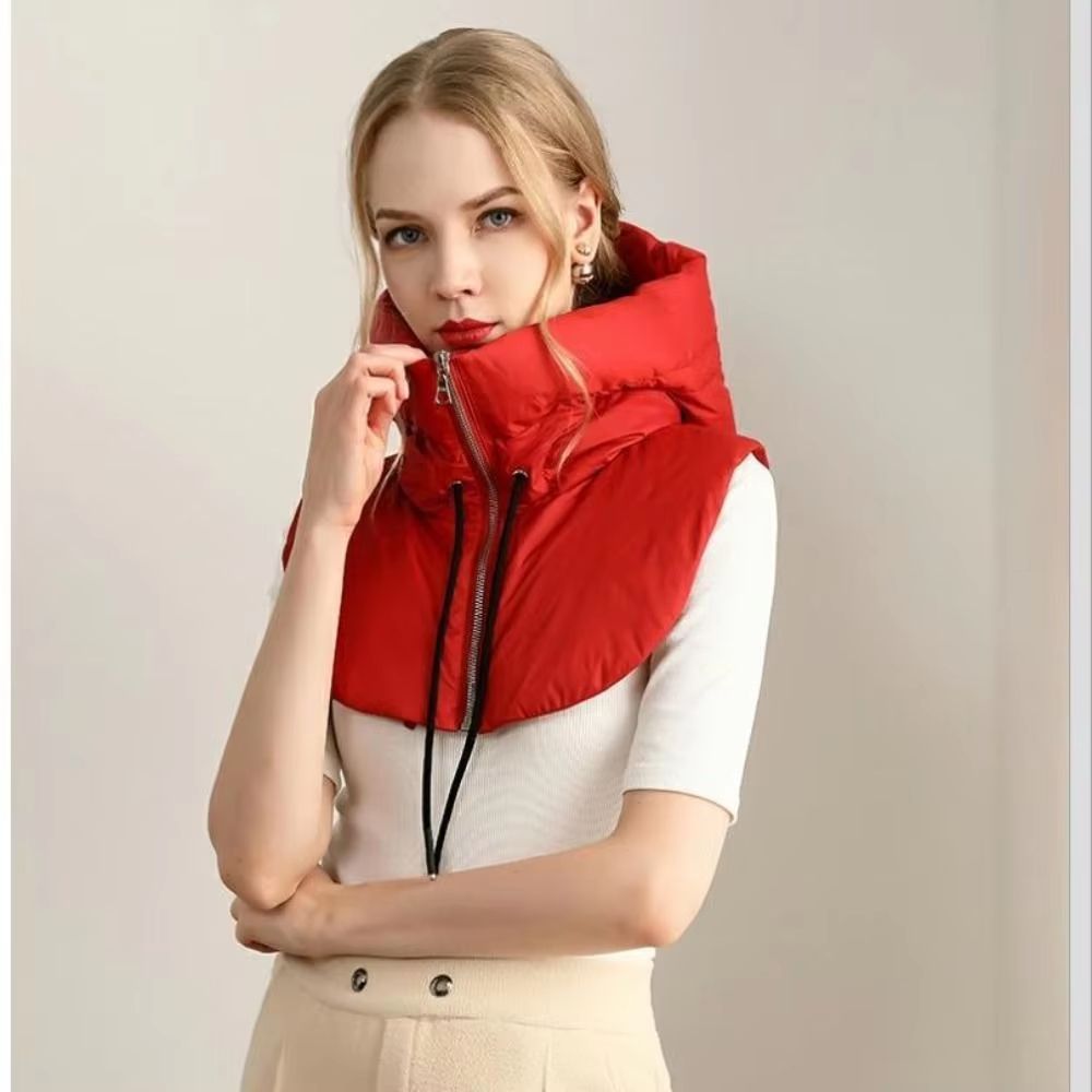 AirLayer Ultralight Down Hooded Women's Balaclava Hat with Removable Neck Cover