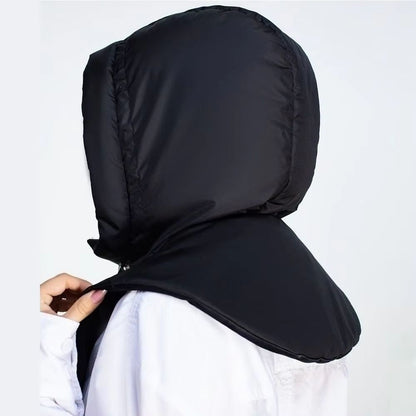 AirLayer Ultralight Down Hooded Women's Balaclava Hat with Removable Neck Cover