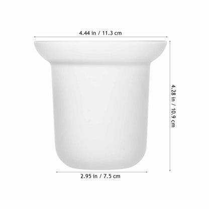 Toilet Brush Storage Base, Bathroom Cup for Frosted Glass Toilet Brush
