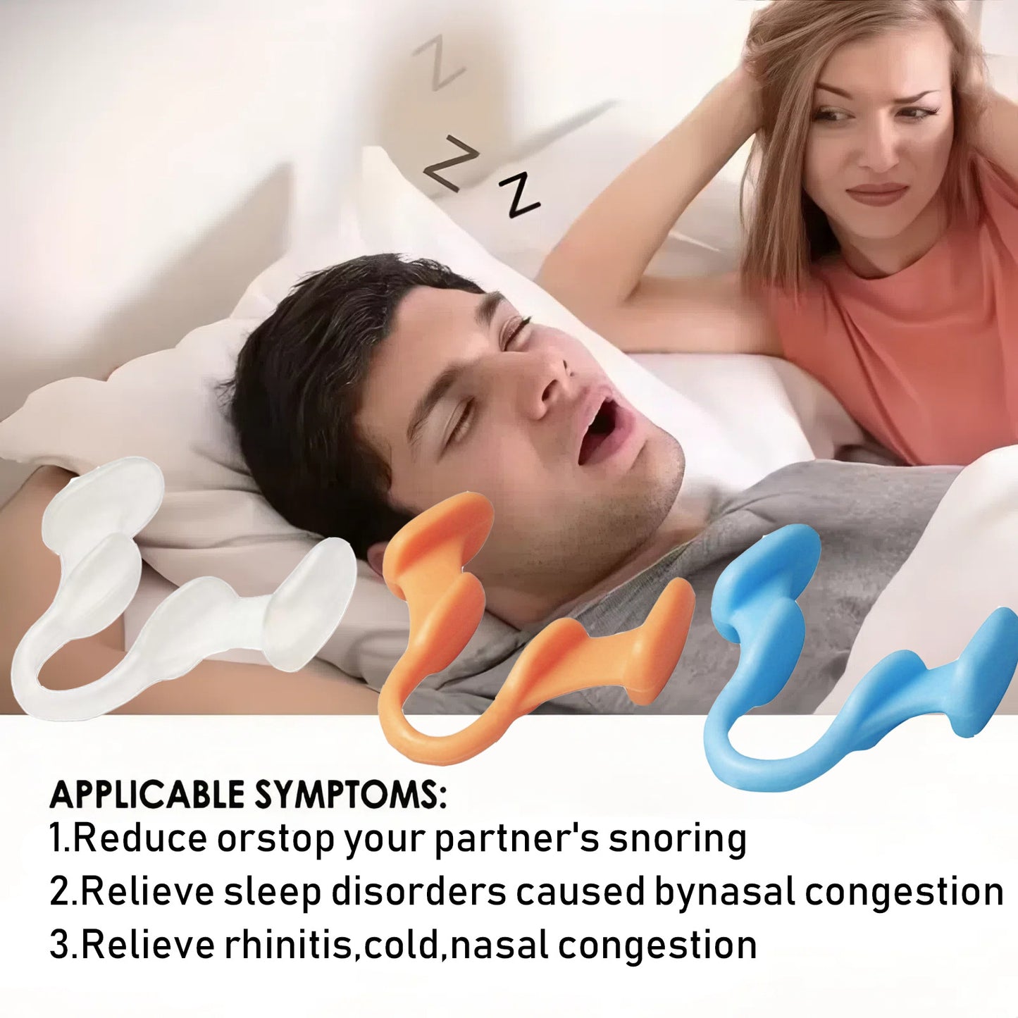 Soft Nasal Dilator Stop Snoring Device Nose Clip for Better Breathing and Sleeping Quality