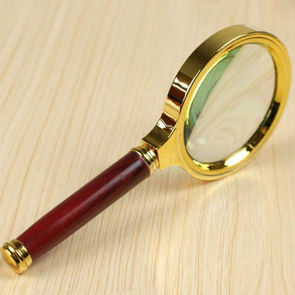 High-Definition Handheld Magnifier, Metal Magnifying Glass for Reading & Scientific Experiments