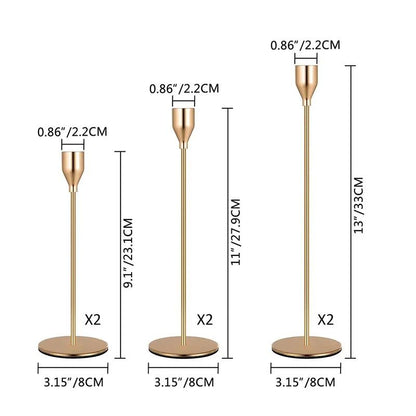 Chinese Style Metal Candle Holders