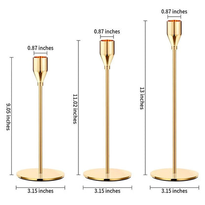 European Style Metal Candle Holder Set