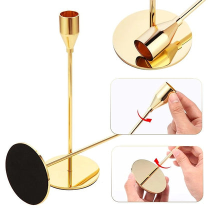 European Style Metal Candle Holder Set