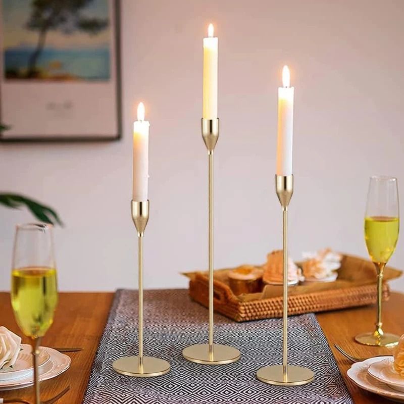 European Style Metal Candle Holder Set
