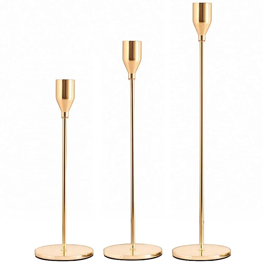 European Style Metal Candle Holder Set